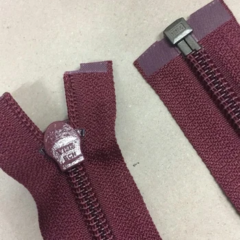 

10 Pcs/lot Most Free Shipping Long Nylon Invisible Ykk Zipper Nearly 70cm Single Open End Wine Red Sewing Accessories Wholesale