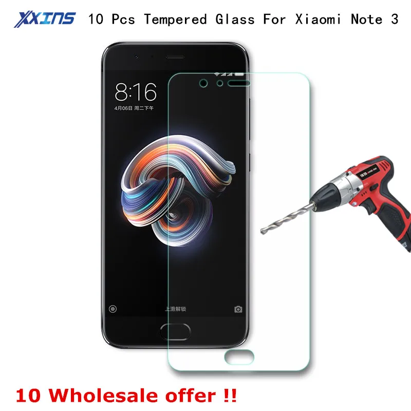 10 pieces Tempered Glass For Xiaomi Note 3 9H Screen Protect on smartphone mi note Protective cover film Wholesale offer | Мобильные