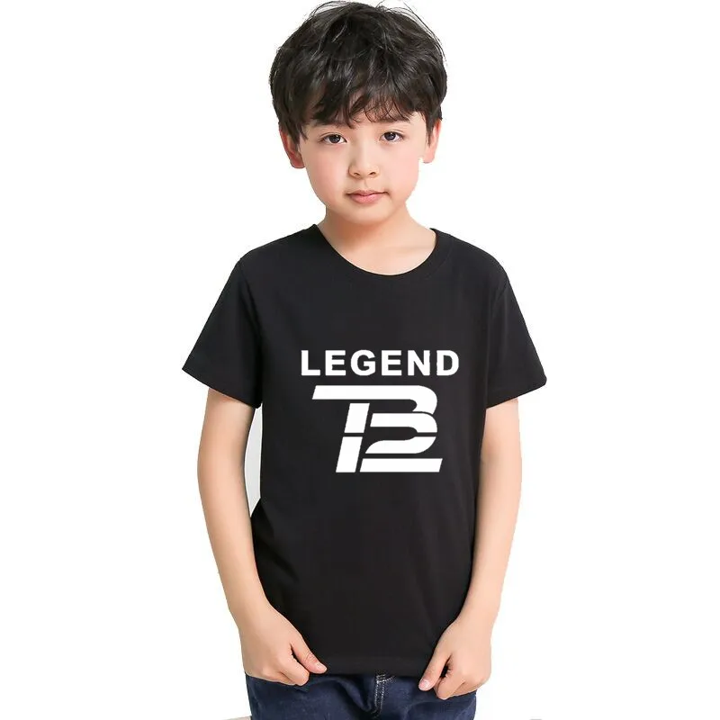 

2019 Baby Boys Girls 12 Tom Brady T Shirt For Summer Infant Kids Boys Girls T-Shirts Clothes Cotton 0331-37