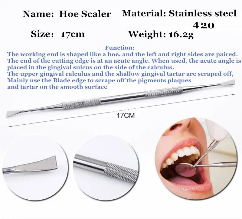 5 шт./компл. гигиена полости рта стоматологические инструменты Нержавеющая сталь средства для удаления зубного камня отбеливание зубов