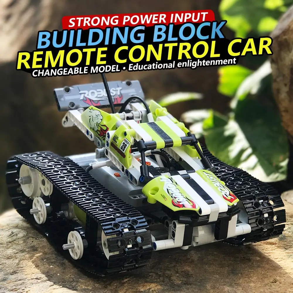 

LeadingStar SDL 2017A-31 Simulation Remote Control Tank Building Blocks DIY Toy Educational Toy for Kids ZK49