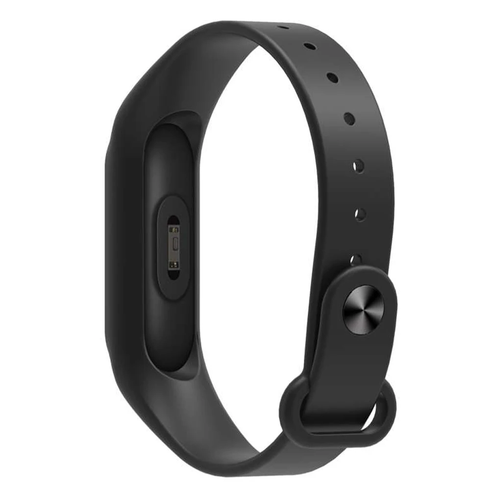 Для Xiaomi mi Band 2, ремешок для браслета, цветной ремешок, сменный смарт-браслет, аксессуары для mi Band 2, силиконовый браслет - Цвет ремешка: black