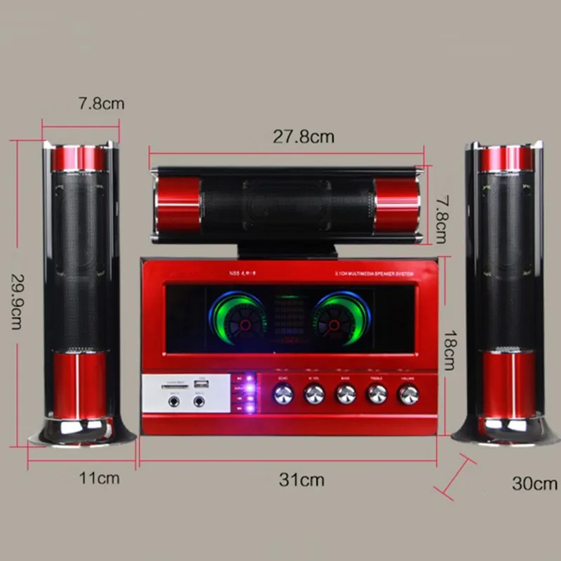 Consumer Electronics multimedia active font b speaker b font home theater computer desktop laptop wooden subwoofer