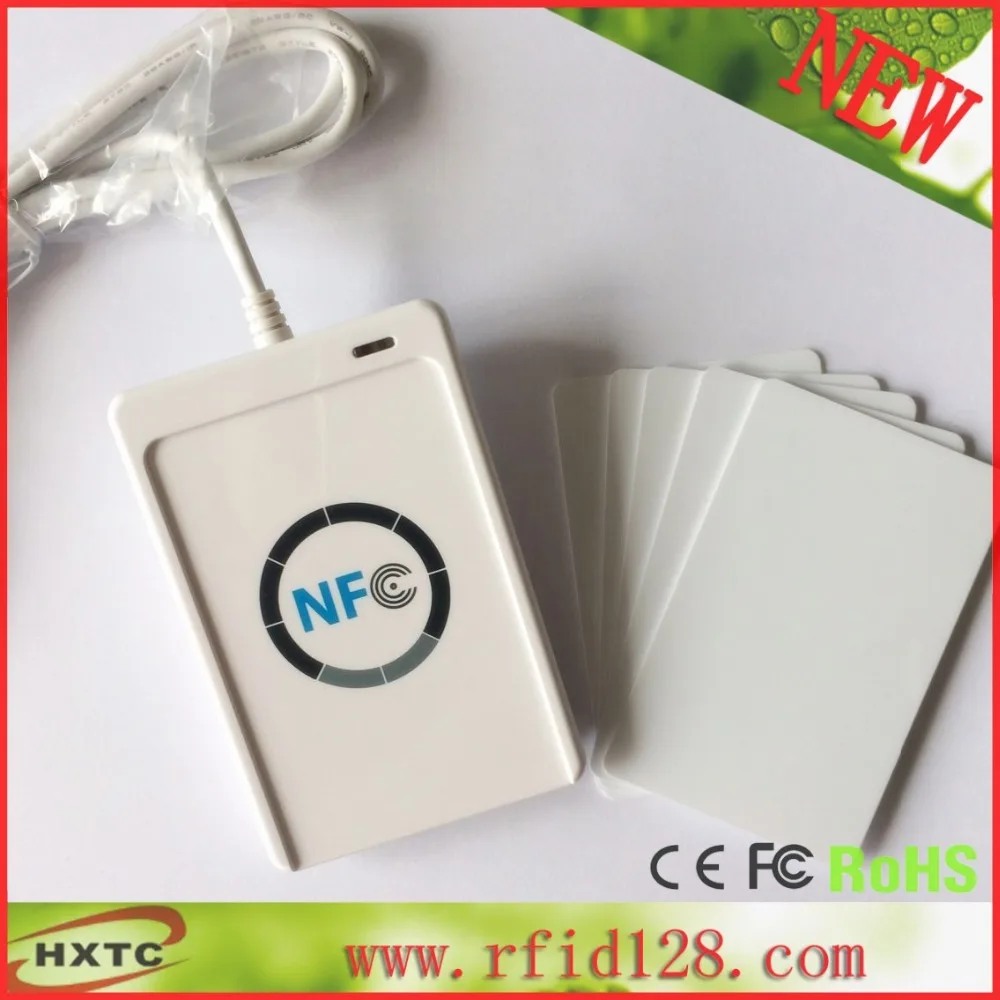 

ACR122- A9  rfid 13.56mhz reader writer UID Changeable Zero Sector support ISO14443 Type A & B cards/ NFC Tag/Key Fobs +SDK Kit