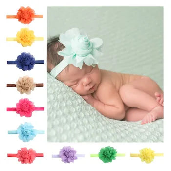 

1pc Colorful Baby Girl Hair Band Headband Flower Hair Band Rose Chiffon Headband Children's Headband Hair Accessories