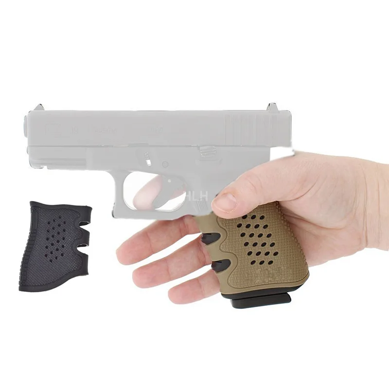 Тактический Пистолет резиновый захват перчатка чехол противоскользящий для большинства Пистолетов Glock охотничьи принадлежности