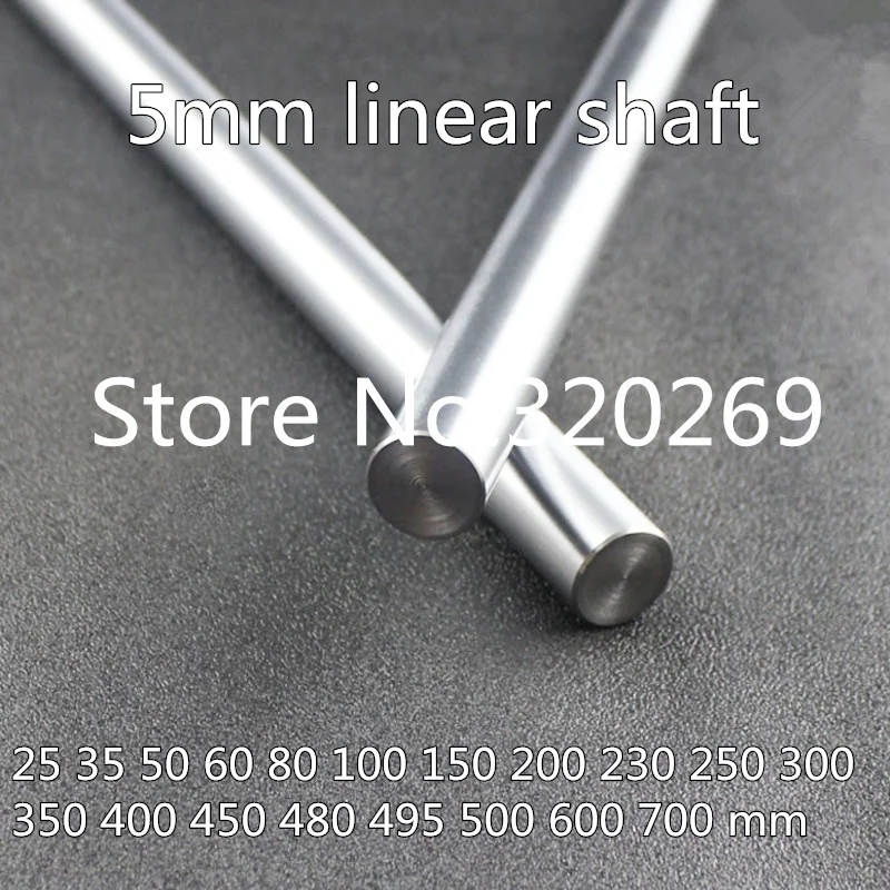

6pcs model/toys axle shaft 3D printer WCS diameter 5mm linear shaft 25 35 50 mm chrome plated linear guide rail round rod