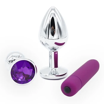 3pcs/4pcs Massager Crystal Jewelry Stainless Steel Beads Butt Plug Dildo Vibrator Anal Plug Adult Massager Balls Sex Anal Toys 6