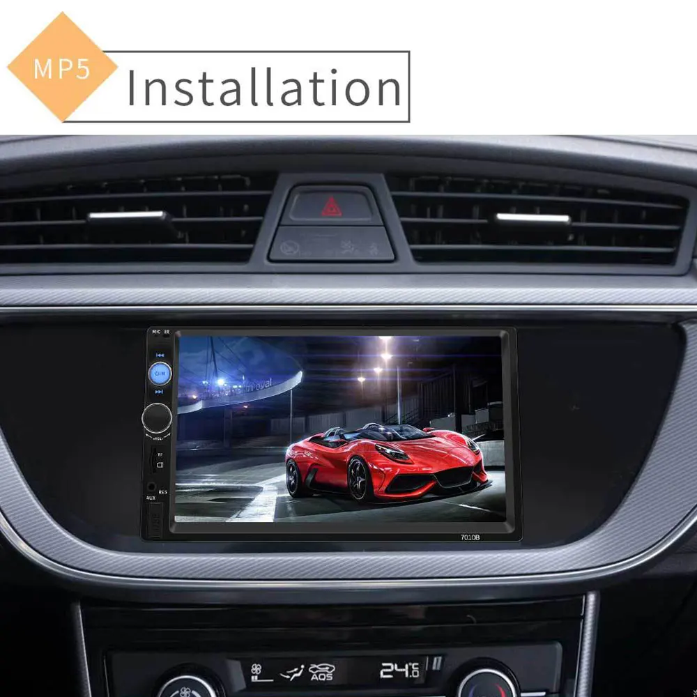 Автомобильная камера заднего вида 7 дюймов HD Bluetooth Сенсорный экран MP5