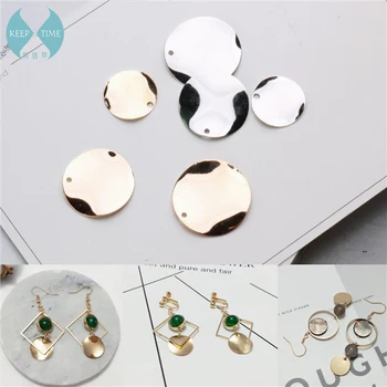 

Ritoule Minimalist diy geometric circular shaped copper wafer pendant earrings earrings handmade jewelry accessories material