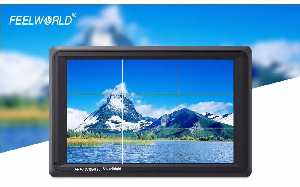 FEELWORLD FW279S 7 дюймов 2200nit дневного просмотра 3G-SDI Mini HDMI на Камера DSLR поле монитор HDMI 4 K 1920X1200 для наружного