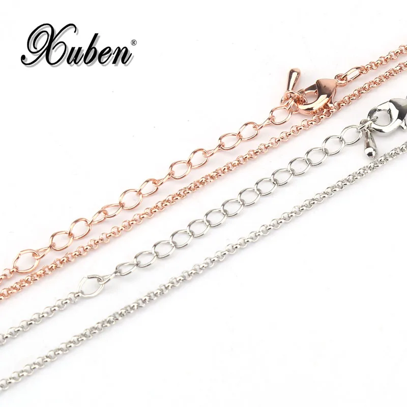

45 cm long chain 0.8 mm thick O style necklace colar forma redondo do ferro