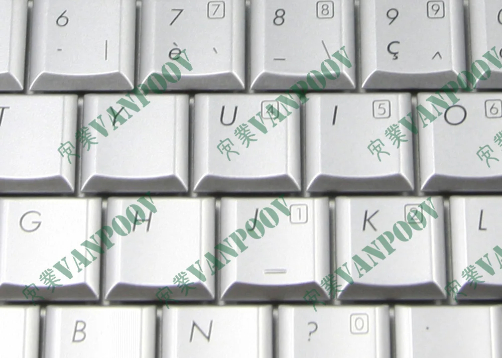 Ноутбук с клавиатурой AZERTY клавиатуры для HP Pavilion dv4 dv4t 1000 1200 1300 Серебристые