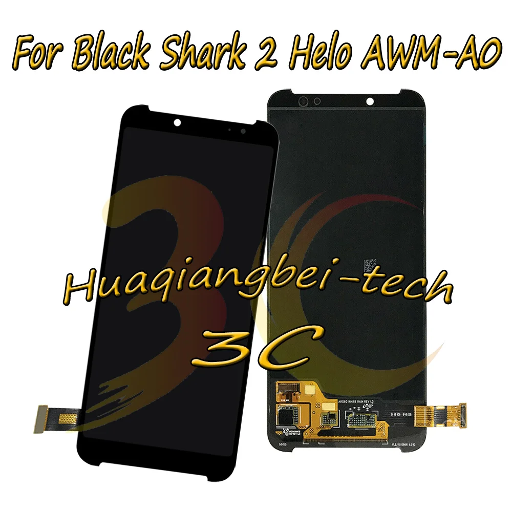 

6.01'' New For Xiaomi Black Shark 2 Helo AWM-A0 Full LCD DIsplay + Touch Screen Digitizer Assembly Replacement 100% Tested