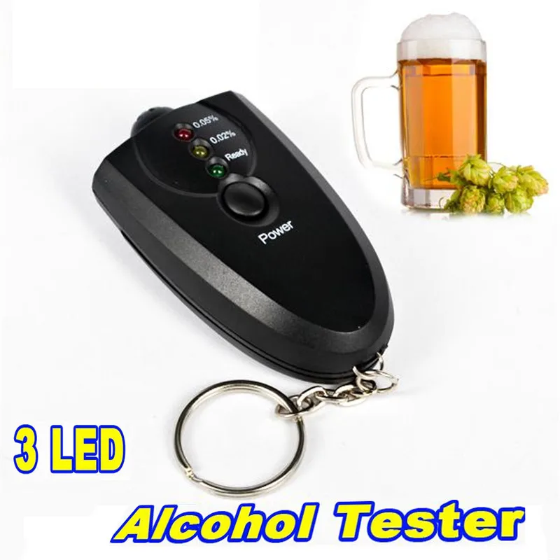 Kebidumei новейший мини цифровой брелок с алкотестером тестер алкоголя профессиональный детектор содержания алкоголя анализатор алкоголя