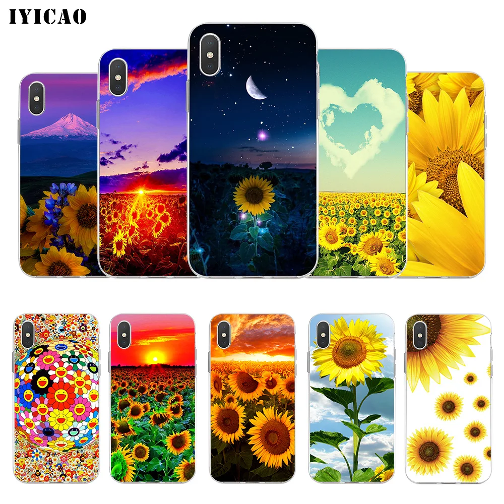 IYICAO летний Мягкий силиконовый чехол для iPhone X XR XS MAX 6 6s 7 8 Plus 5 5S SE TPU | Мобильные