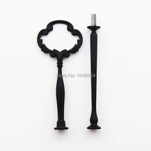 Цвет Черный Маленький красивый цветок 2 яруса bcake rack аксессуары/торт пластина палка, чтобы потрачить дизайн домашний декор