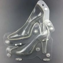 Große Größe werkzeuge 3d high heels schuh schokoladenform, polycarbonat schokoladenform süßigkeiten schokolade schuh mould