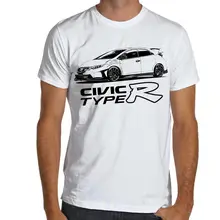 Мужская футболка Jdm Racings Civic Mugen Type R FK2 мягкая хлопковая Футболка S