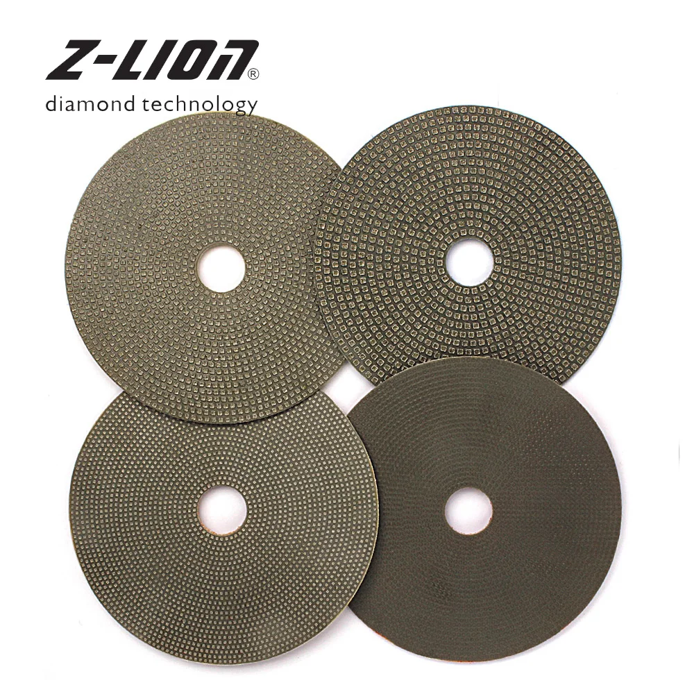 

Z-LION 125mm Diamond Sanding Pads 5" 4 Pcs Polishing Wheel Angle Grinder Discs Marble Granite Concrete Glass Grinding Power Tool