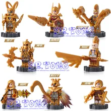 DR TONG 8PCS LOT SY668 Super Heroes Figures King Knight Heroes Building Blocks Bricks Diy Toys