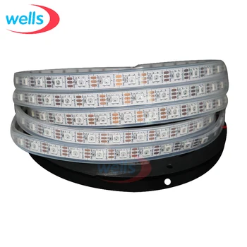 

4M 60Pixels/leds/M Waterproof WS2812B WS2811 IC chips Smart DC5V LED Strip light Individually Addressable IP67