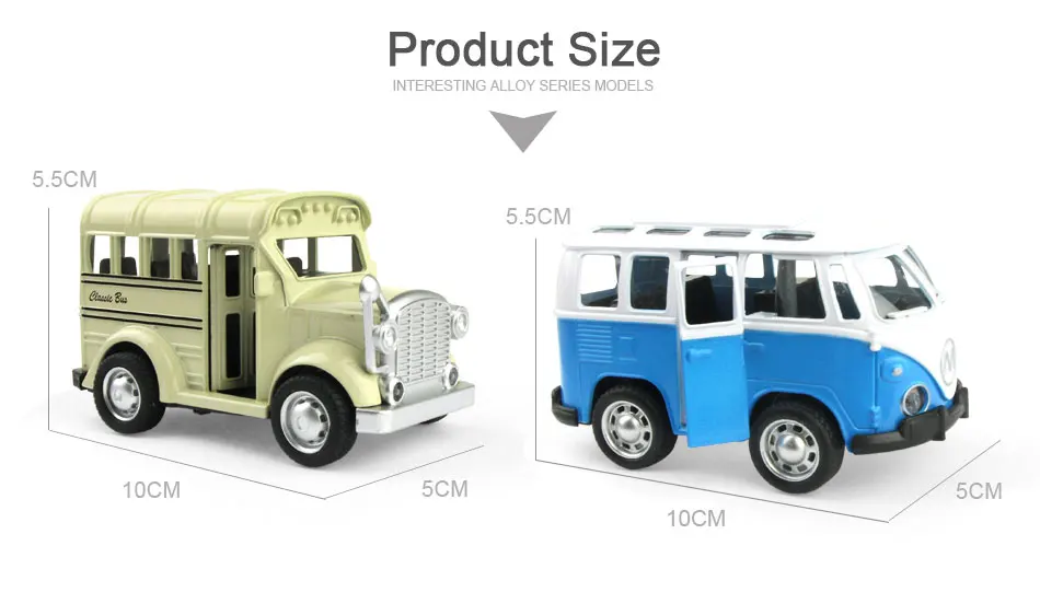 6 стилей, мини-винтажный литой автобус, модель автомобиля из сплава, скользящие игрушки «автобус», транспортные средства для мальчиков, мигающие и музыкальные игрушки «автобус» для детей}
