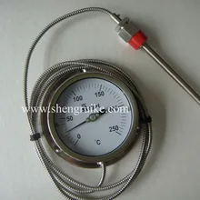 SS304, 0 C до 250C 2 м капиллярный биметаллический термометр