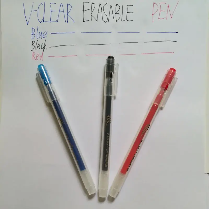 VCLEAR 0,7 мм школьные канцелярские принадлежности ручка 3 цвета стираемая ручка трение гелевая ручка унисекс Frixion гелевые чернила термо стираемая ручка канцелярские принадлежности