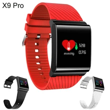 ЖК-дисплей смарт-браслет X9 Pro измерения артериального кровяного Давление кислорода в крови сердечный ритм Фитнес трекер вызова SMS оповещения для IOS и Android