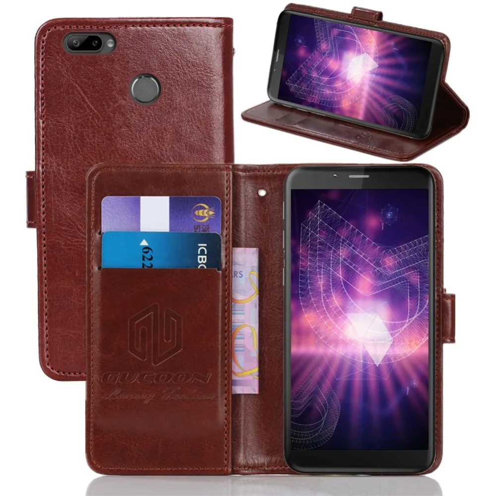 

GUCOON Classic Wallet Case for Irbis SP401 SP453 SP517 SP552 SP571 Cover PU Leather Vintage Flip Cases Fashion Phone Bag Shield