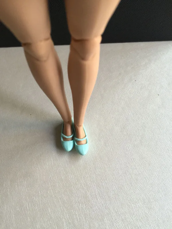 В кукольном стиле; обувь на плоской подошве; зеленая обувь для куклы BB с плоским дном BBI375