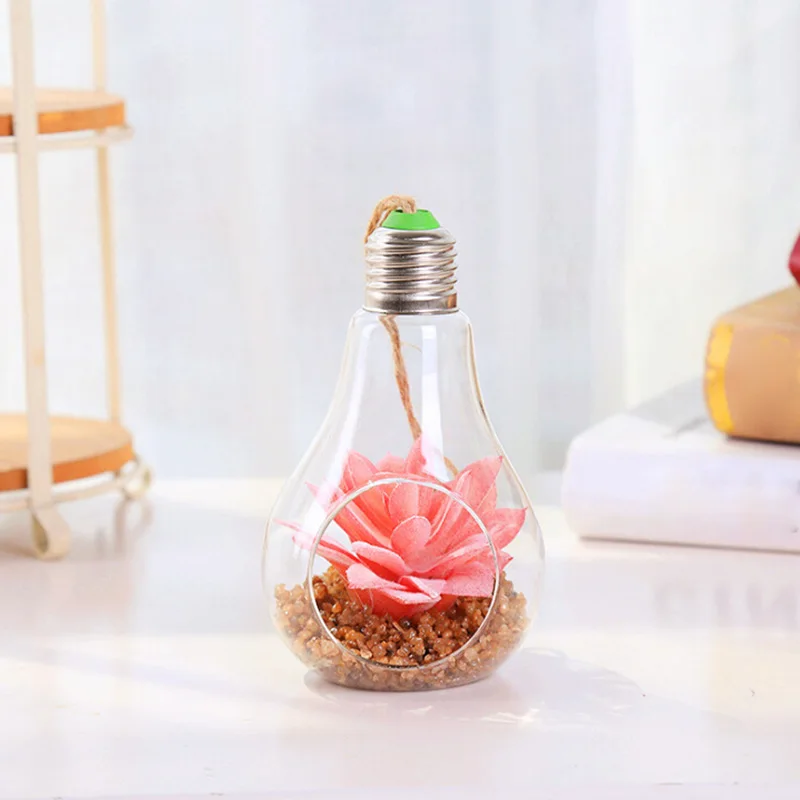 Форма лампы прозрачное подвесное стекло растение в горшках искусственное суккулентное растение имитирующее суккулентное мини для рабочего стола офиса гостиной дома - Цвет: A6