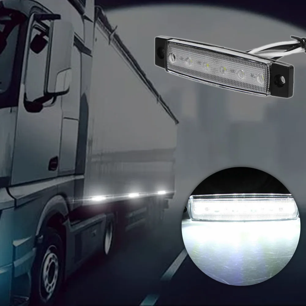 1 шт. водонепроницаемый 6SMD светодиодный автомобиль для автобуса грузовика