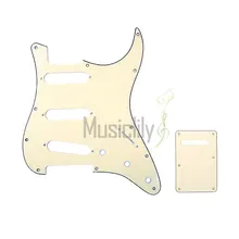Musiclily множественный Цвет гермошлема 3ply SSS для ST гитара Накладка & задняя панель для FenderStrat США/Мексика Стандартный современный стиль