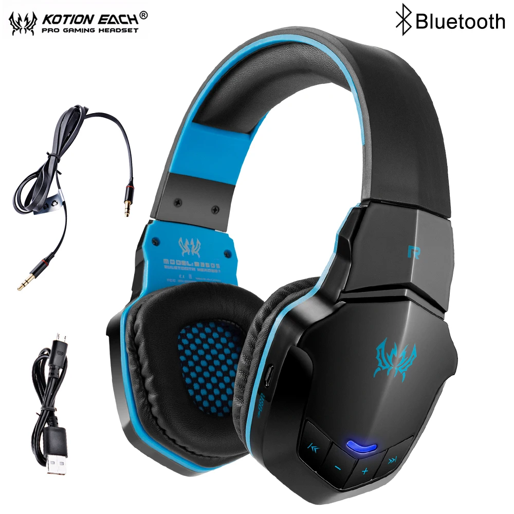 KOTION EACH B3505 Беспроводные Bluetooth Игровые наушники для телефона бас стерео гарнитура повязка на голову с микрофоном для компьютера ПК