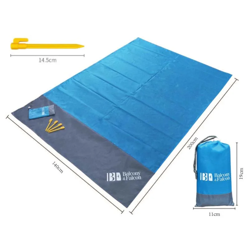 للماء بطانية شاطئ فراش الأرض نزهة التخييم حصيرة بطانية في الهواء الطلق المحمولة