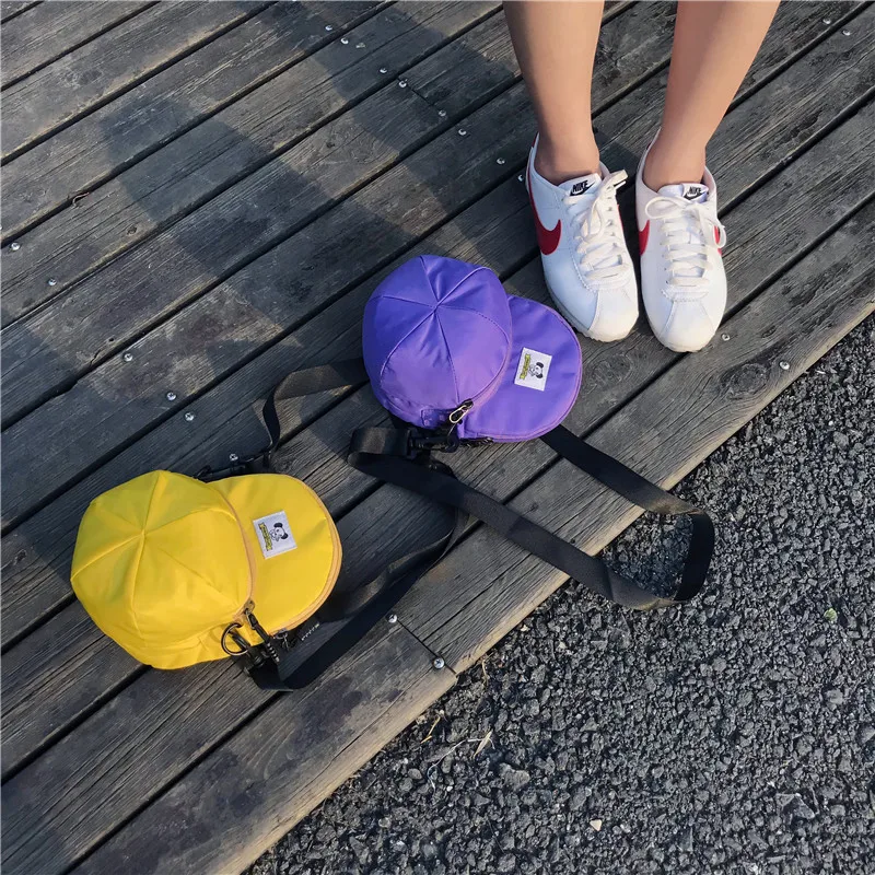 Menghuo New Hot Model Hat Shape Women Nylon Crossbody Bag Cute Handbags Shoulder Bags Creative Lady Messenger Cross body BagsIMG_2424