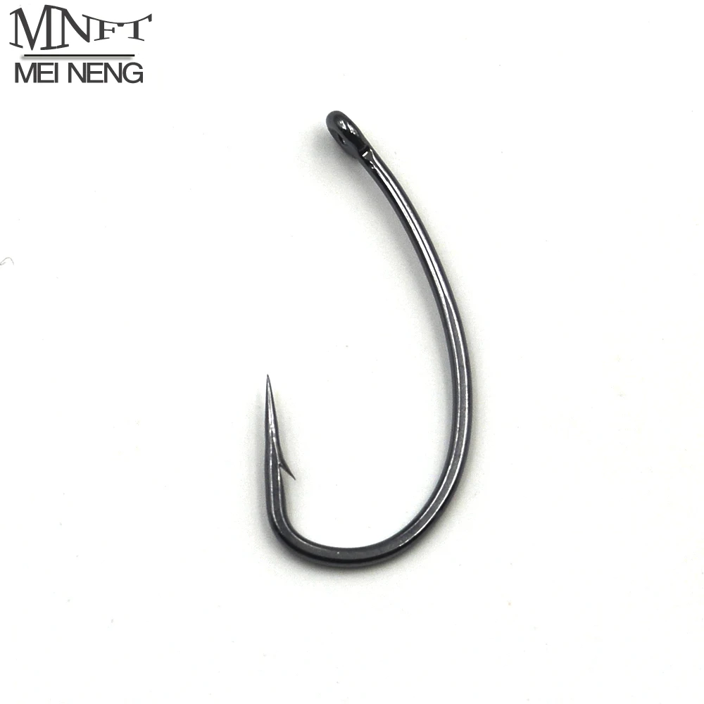 

MNFT 10pcs Sharp Carp Fishing Hooks Special Made Black Barbed Carp Hook Fishing Tackle ize 2# 4# 6# 8#