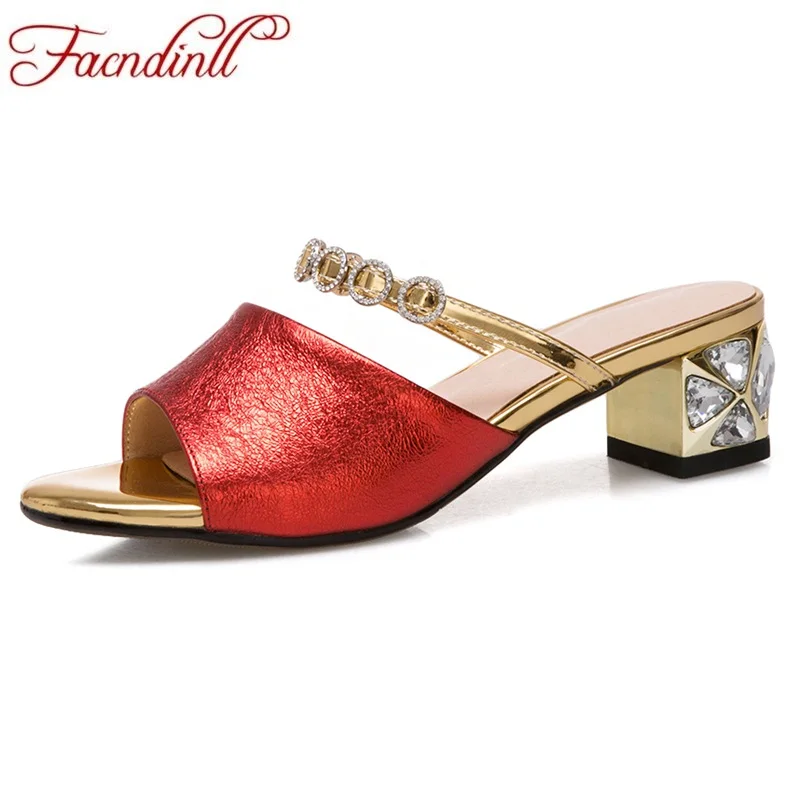 

FACNDINLL fashion patent leather summer shoes woman gladiator sandals crystal heels sexy open toe women wedding dress slipper