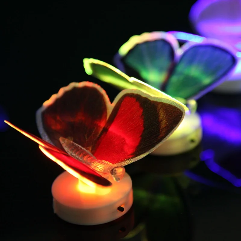 Романтический Красочные бабочки ночной Night светодиодные лампы для Детская комната LED Освещение в помещении партия светильник украшения дома подарок