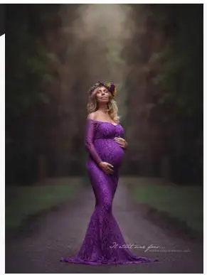 Платье для беременных и мам; реквизит для фотосессии; женская одежда для беременных; кружевное платье для беременных; одежда для фотосессии; Vestido - Цвет: 04