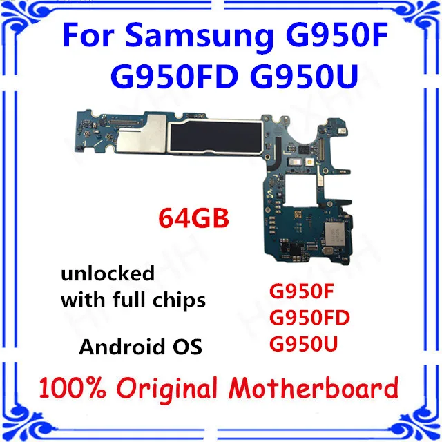 

S8 motherboard for samsung S8 G950F G950FD G950U motherboard 64GB with chip panel Unlocked Android fee G950F G950FD G950U board