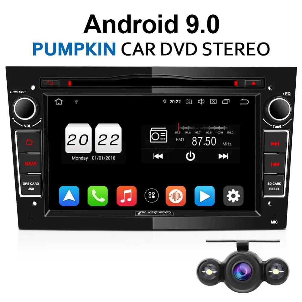 Тыква 2 Din 7 &quotAndroid 9 0 автомобильный стерео Мультимедиа DVD плеер gps навигация для