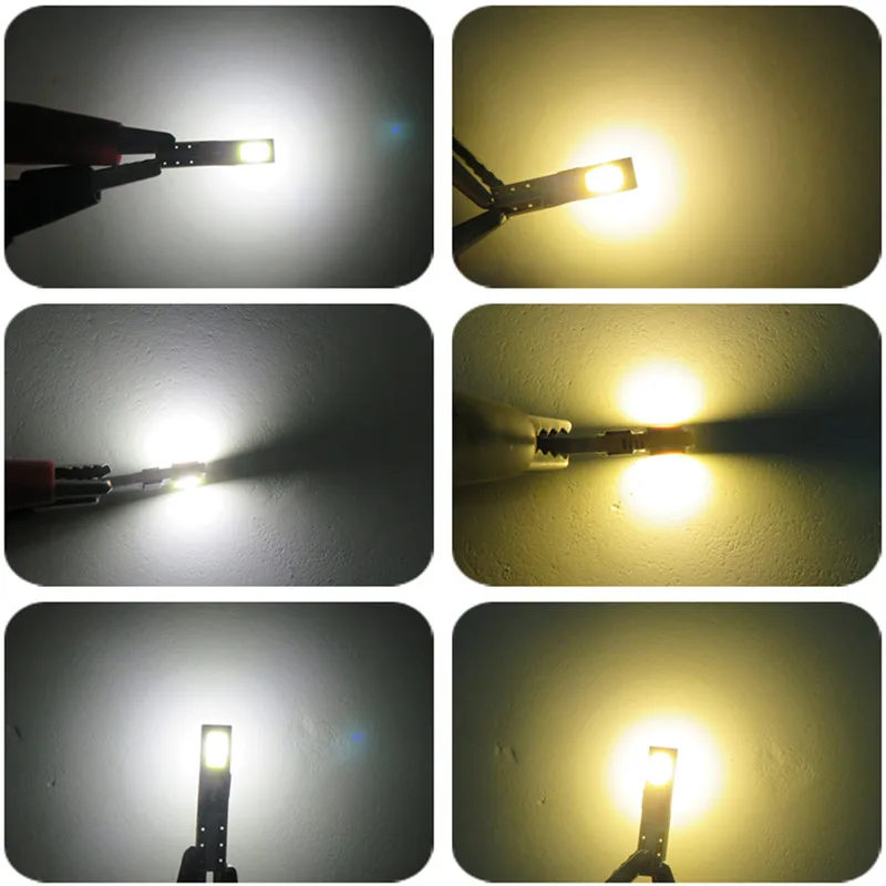 WLJH 20 светодиодный т. T5 LED 74 12 в автомобильный стайлинг светодиодные угловые глаза