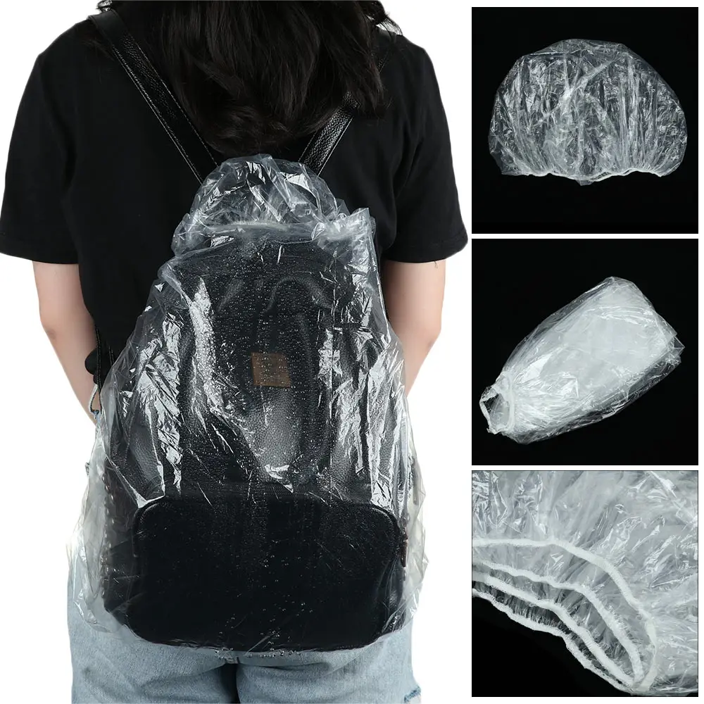 

Outdoor Disposable Large Bike Bag Cover Waterproof Rain Dust Proof Cover Backpack Mountain Travel Raincover