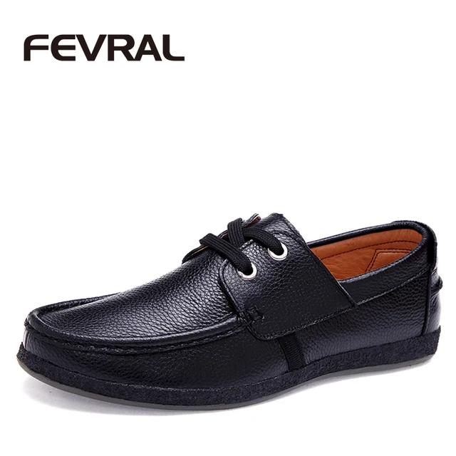 Fevral Brand Best Quality Genuine Leather Men Casual Shoes Soft Fevral Brand Best Quality Genuine Leather Men Casual Shoes Soft Moccasins Comfortable Office Working Dress