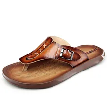 Genuine leathe Summer Beach Massage Flip Flops Men Sandals Top Quality Male Slipper,Indoor Outdoor Flip-flops Genuine leathe Summer Beach Massage Flip Flops Men Sandals Top Quality Male Slipper,Indoor Outdoor Flip-flops