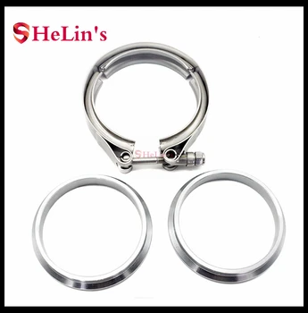 

Universal Upgraded 2.0" 2.25" 2.5" 2.75" 3.0" 2.5 3.0 inch in Auto Parts V-band clamp kit for Turbo Downpipe Exhaust pipes Clamp