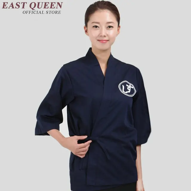 Sushi chef uniform men women japanese restaurant uniforms restaurant